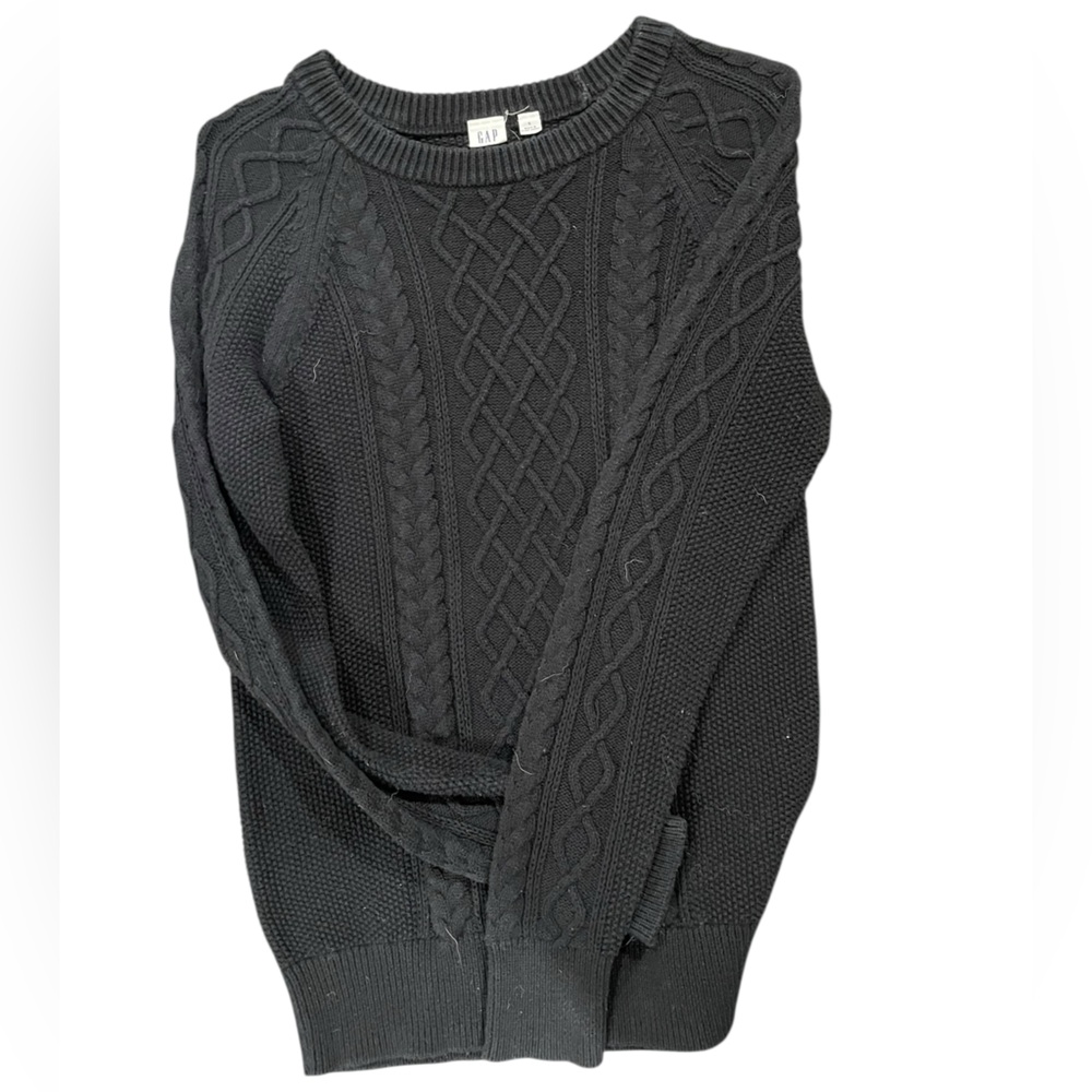 GAP Black Cable Knit Sweater
